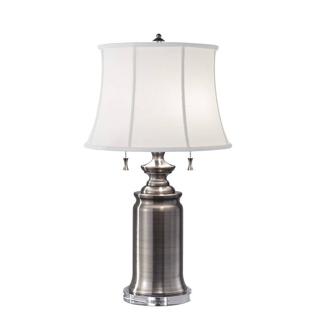

Антикварная никелевая лампа для каюты с абажуром Elstead Lighting