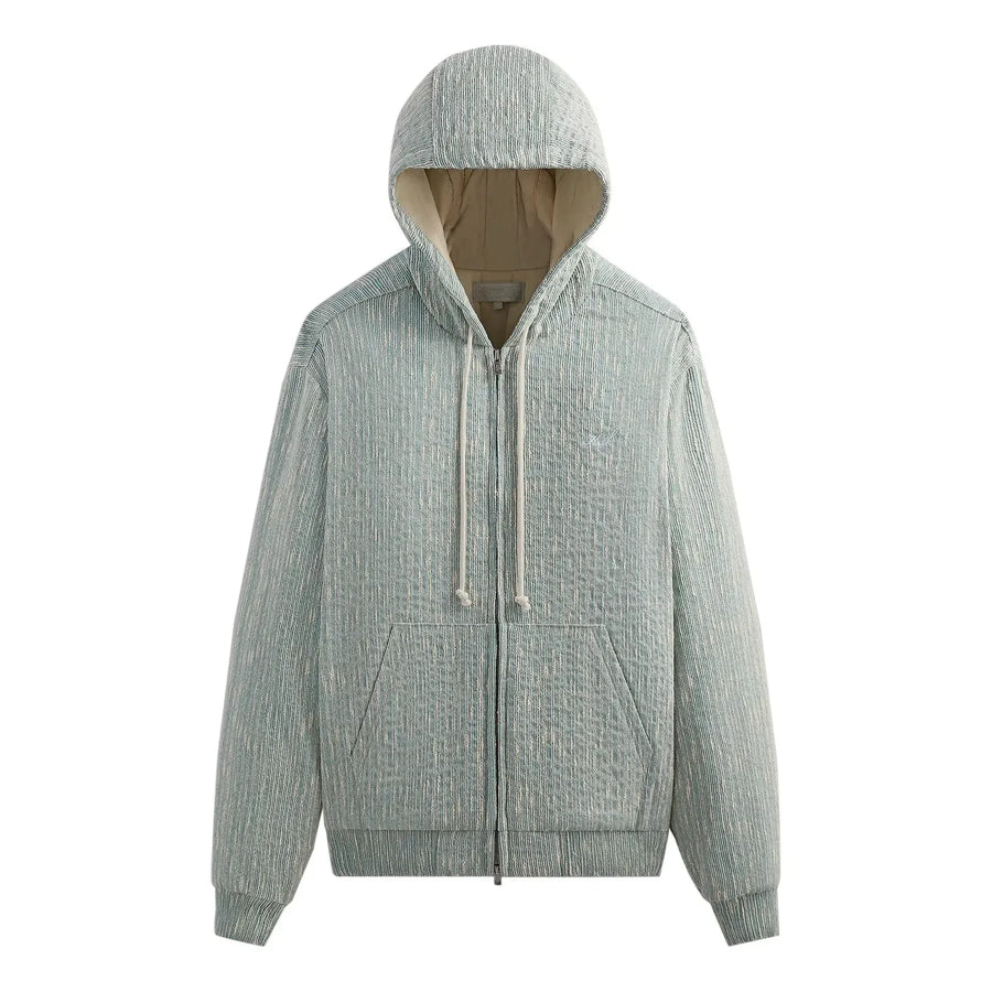 

Куртка KITH Slub Boucle Sierra Zip Hoodie 'Glaze', зеленый