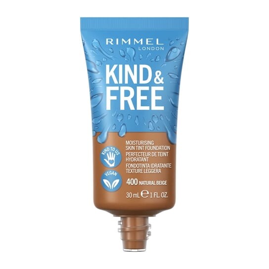 Веганская увлажняющая основа, оттенок 400 Natural Beige, 30 мл Rimmel, Kind & Free — фото 2