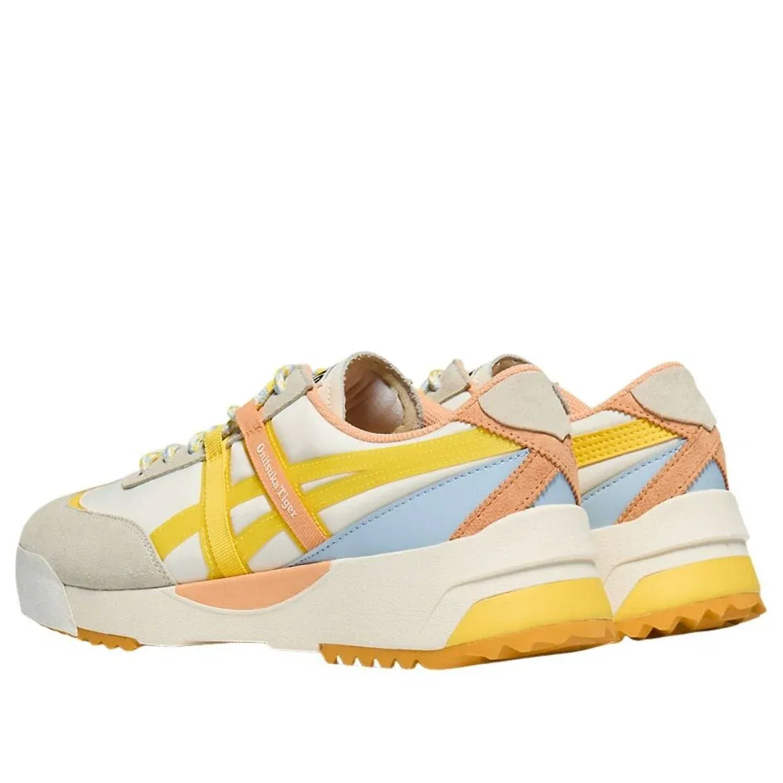 Кроссовки Onitsuka Tiger Delegation EX 'Cream Vibrant Yellow' 1183A604-101, белый — фото 3