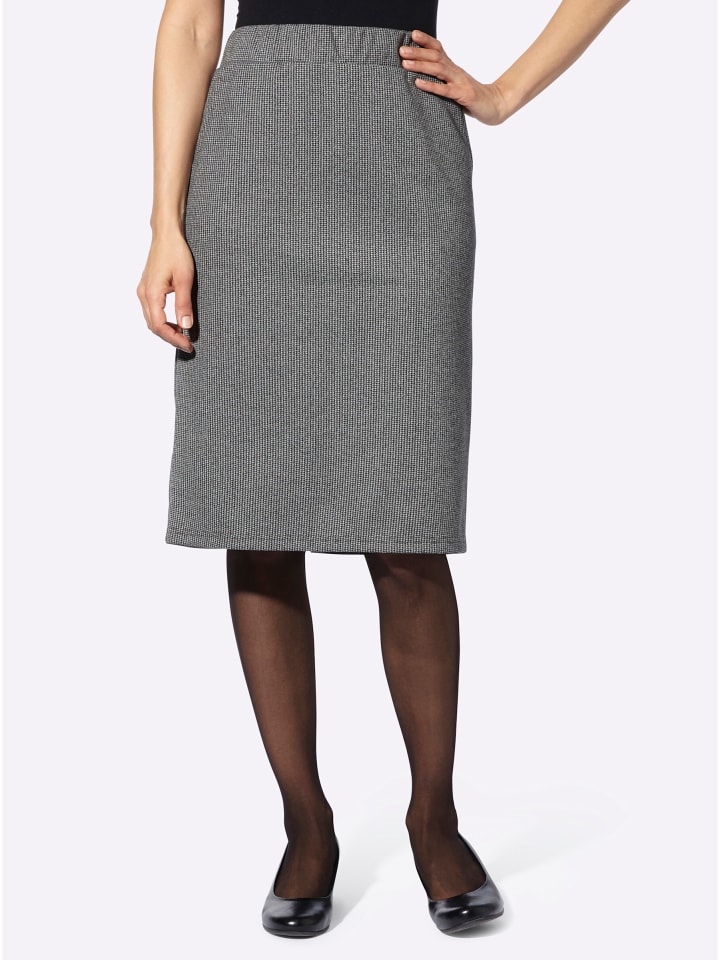 

Юбка из джерси в черно-белую ломаную клетку WITT WEIDEN