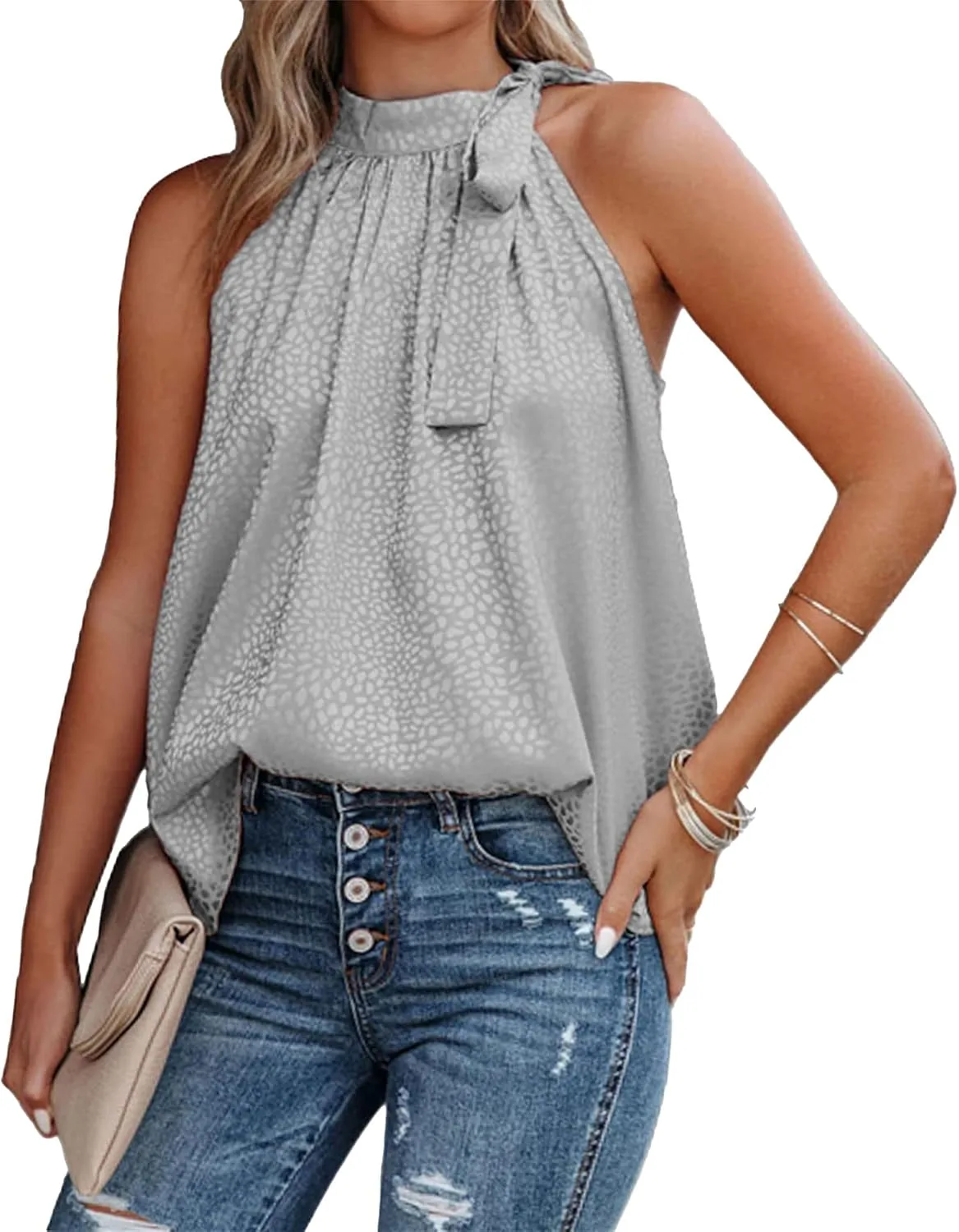 

Женский топ JEsilunmaMY с бабочкой и леопардовым принтом