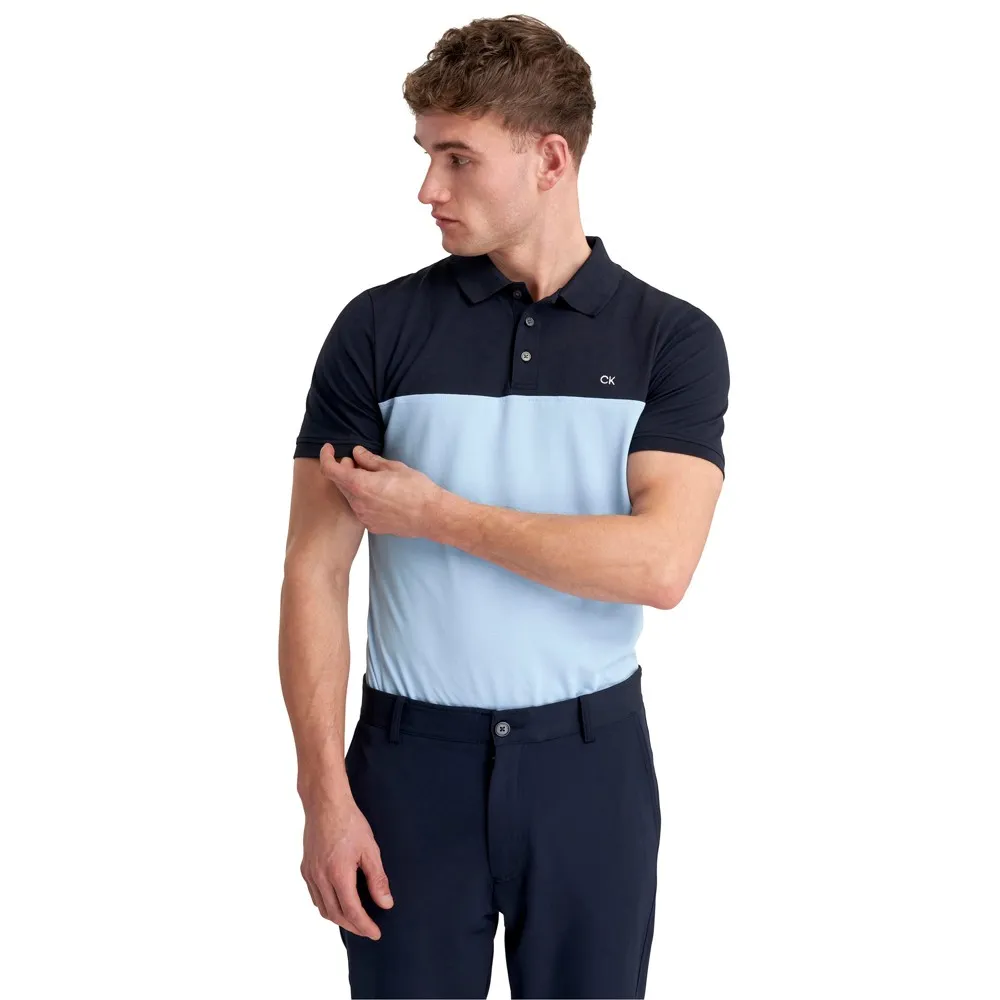

Поло с коротким рукавом Calvin Klein Golf Colour Block, синий
