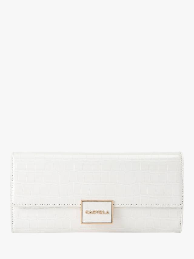 

Клатч Jessica с тиснением под крокодила Carvela, Bone