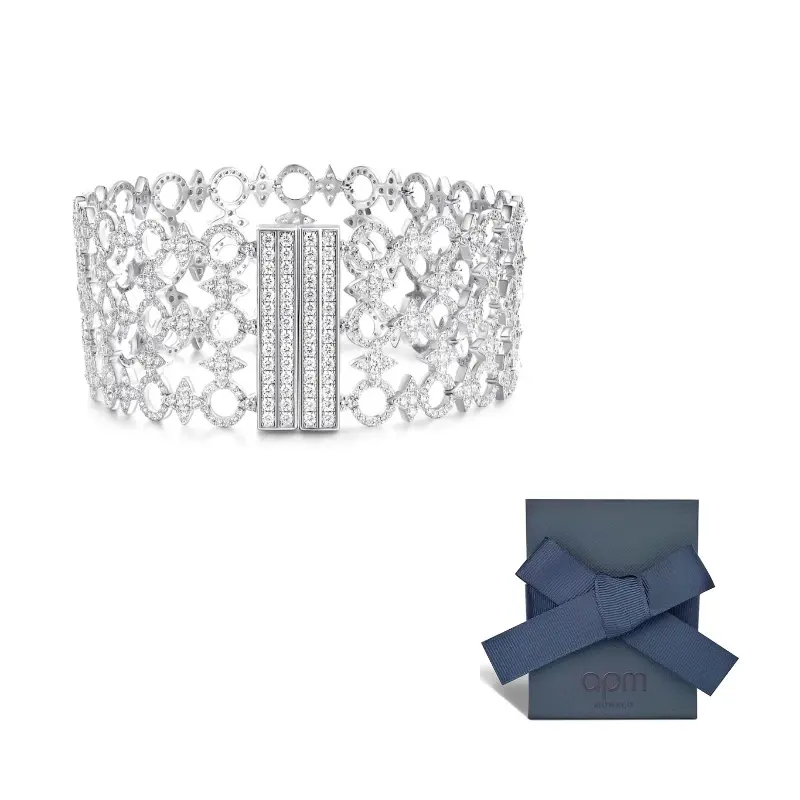 

Apm Monaco Браслеты из стерлингового серебра 925 пробы унисекс серебристо-белый