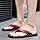 Generic Herren-Pantoffeln Sommer-Slipper Herrenschuhe Bequeme Шлепанцы Тапочки Мужские тапочки в стиле хип-хоп Street Strand Повседневные шлепанцыblack Rot, 12,5 UK — фото 3