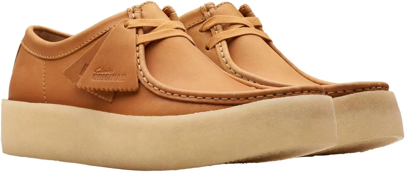 Мужские ботинки Clarks Originals Wallabee с перфорацией и шнуровкой, коричневые — фото 4