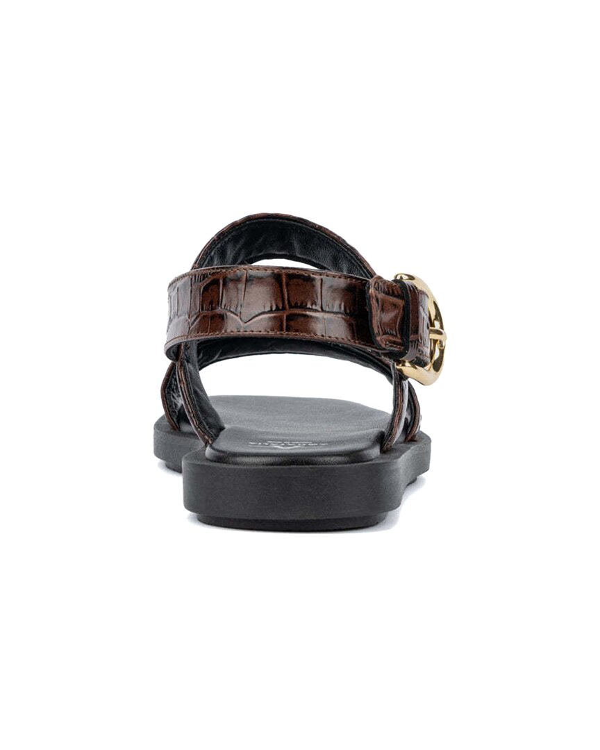 Aquatalia Joni Leather Sandal, коричневый — фото 2