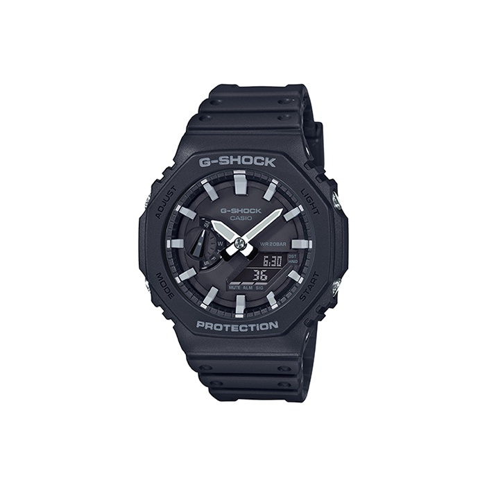 

CASIO Часы Men Liquid Crystal/Analog Dual Display Series Black Watch GA-2100-1APR