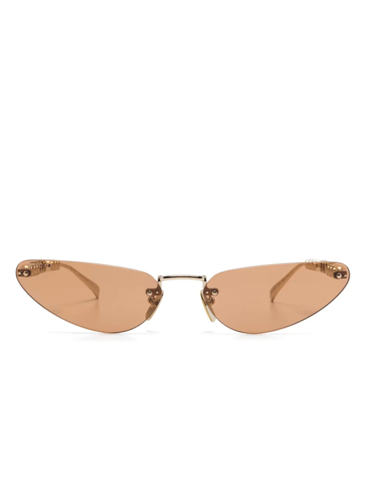 

Gucci Eyewear rimless солнцезащитные очки, золотой