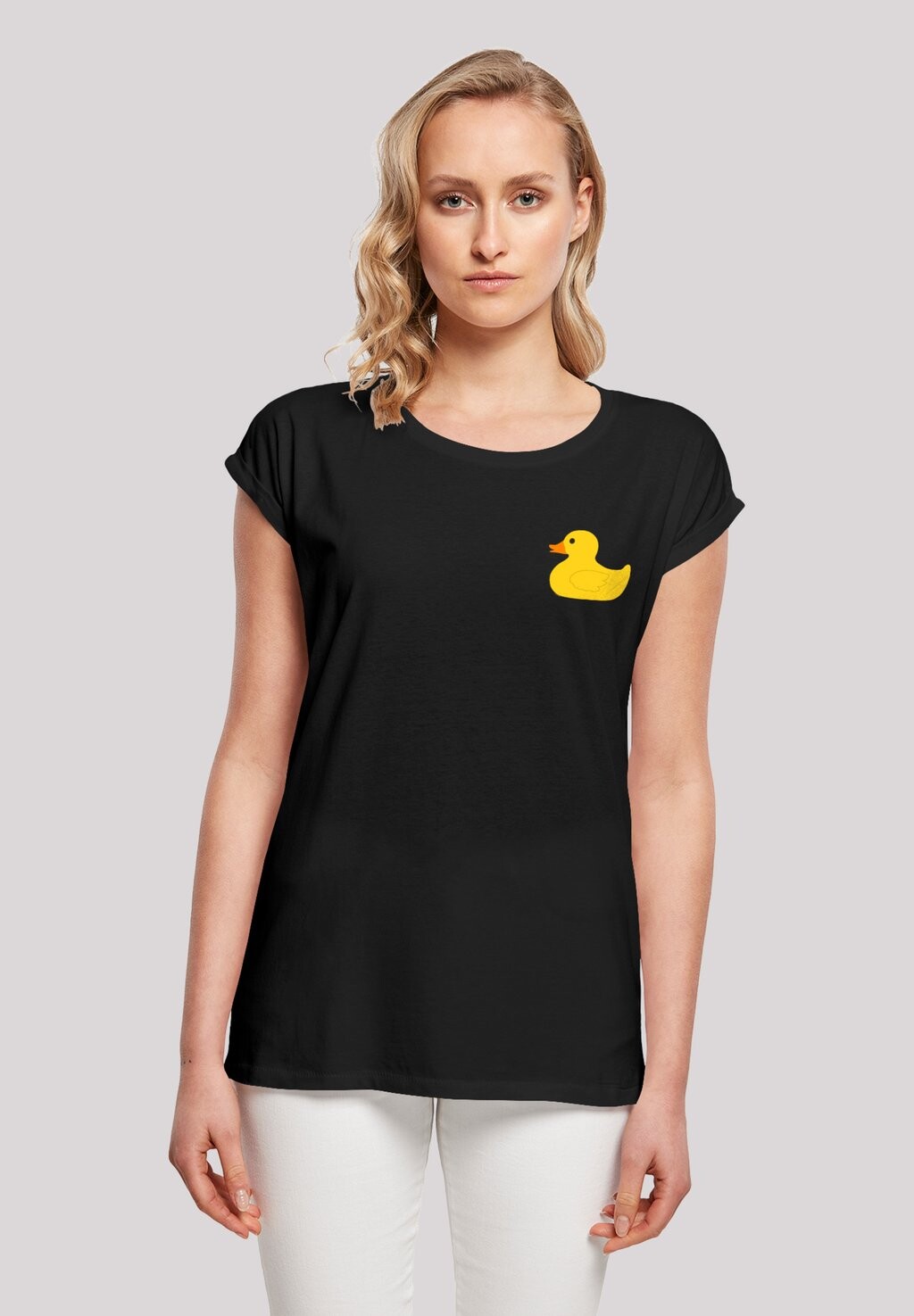 

Футболка с принтом YELLOW RUBBER DUCK F4NT4STIC, черный