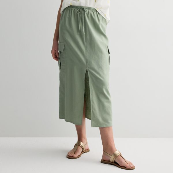 

Женская утилитарная юбка с карманами Sonoma Goods For Life, цвет madri green
