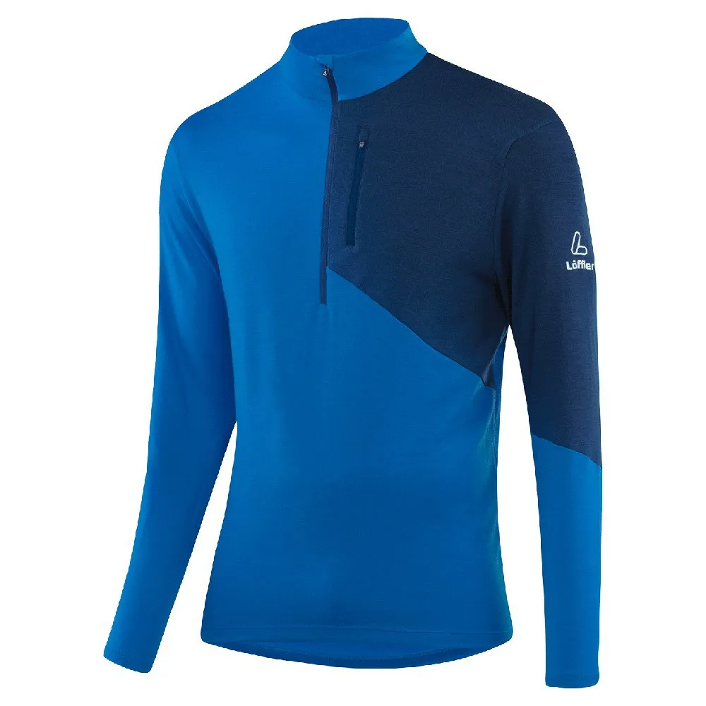 

Базовый слой Loeffler Block Transtex Merino long sleeve, синий