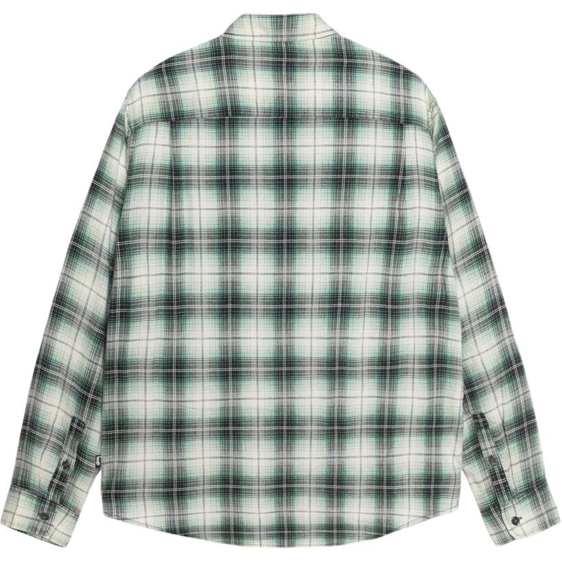 

Рубашка в клетку с принтом Matthew Stussy, зеленый