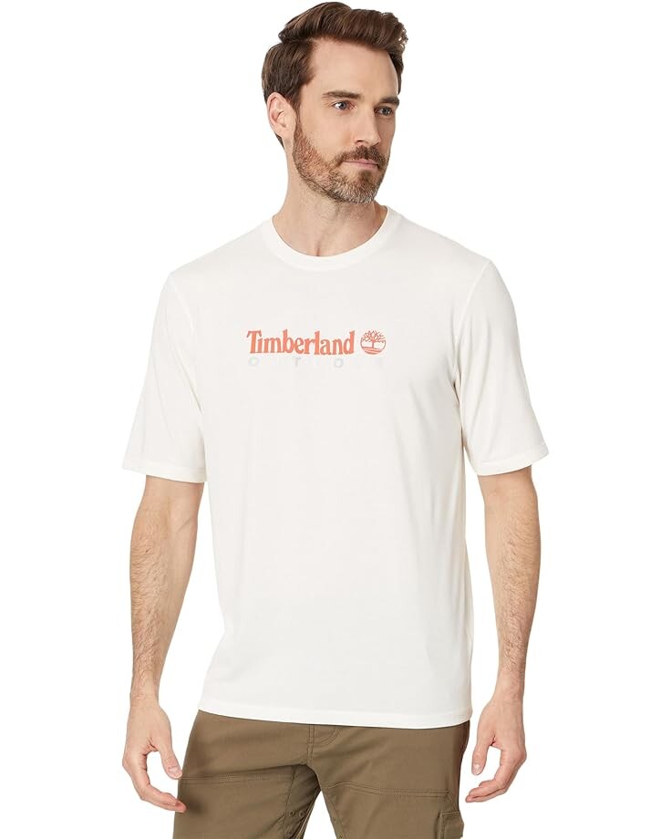 

Футболка Timberland Anti-UV Printed, цвет Vintage White
