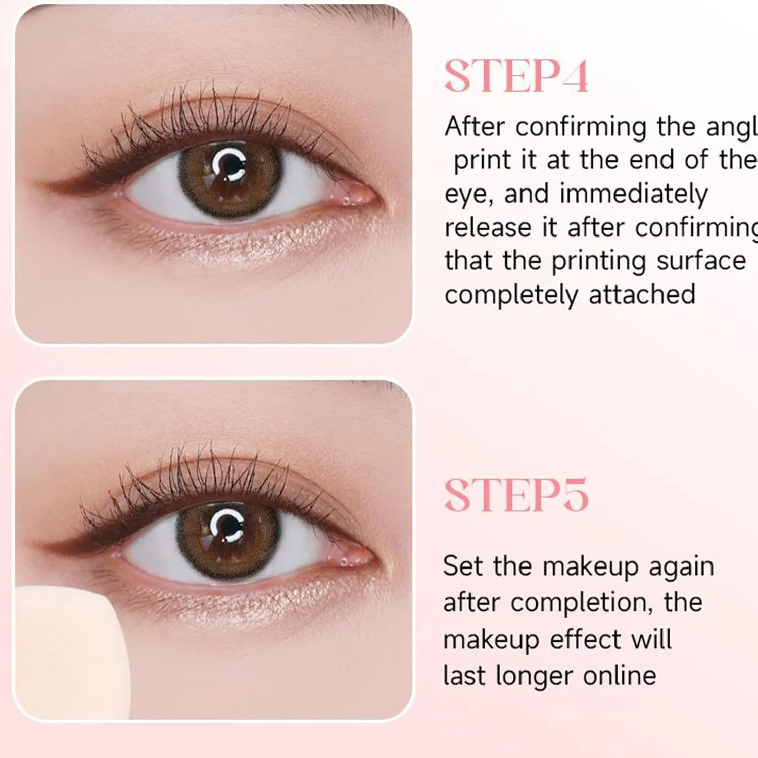 Подводка для глаз Eyeliner Stamp, коричневая, 1.05 мл+1.05 мл, No Brand — фото 4