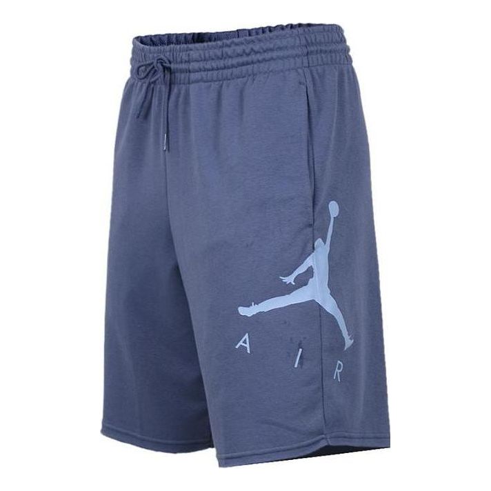 

Шорты Air Jordan Large Logo Printing Solid Color Casual Sports Lacing Shorts Blue AJ0808-491