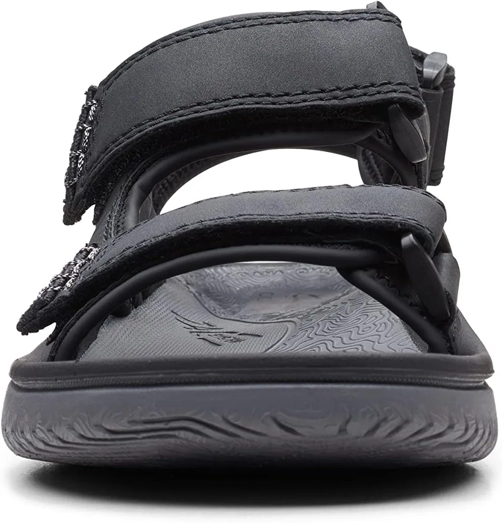 Мужские сандалии Wesley Bay от Clarks, Black Synthetic — фото 4