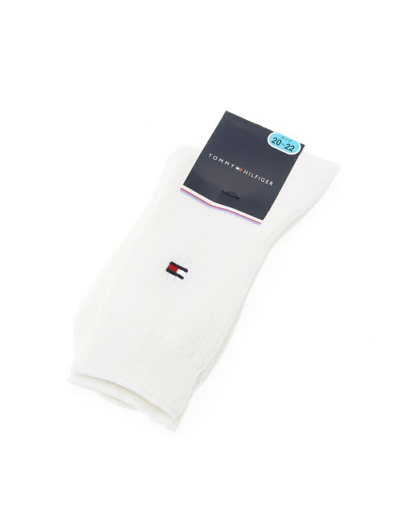 Ребристые носки TOMMY HILFIGER, White