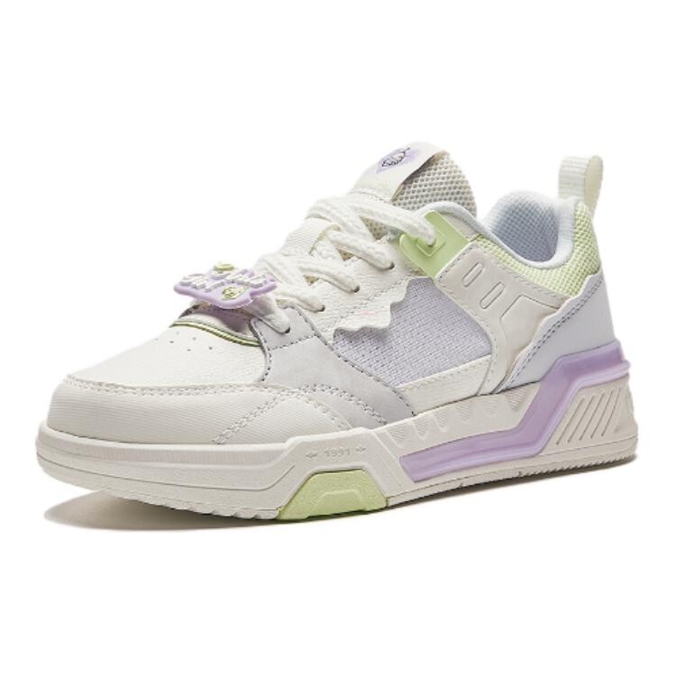 Детские кроссовки для скейтбординга GS Low-top Белый/Серый/Зеленый Anta Kids, белый/серый/зеленый — фото 2