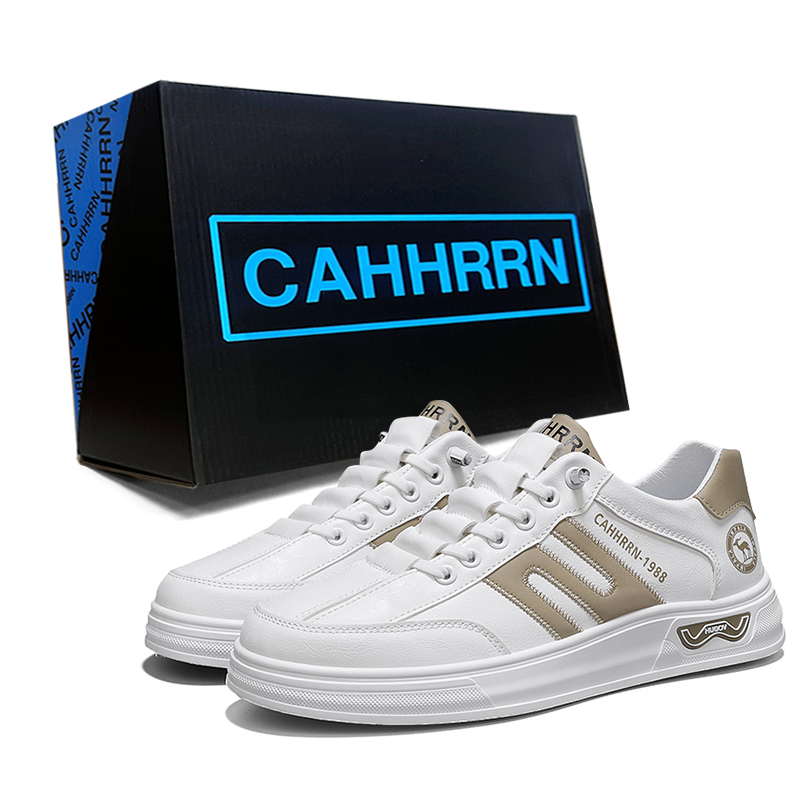 

CAHHRRN Мужские лоу-топ скейтбордские кроссовки белый хаки, цвет White Khaki