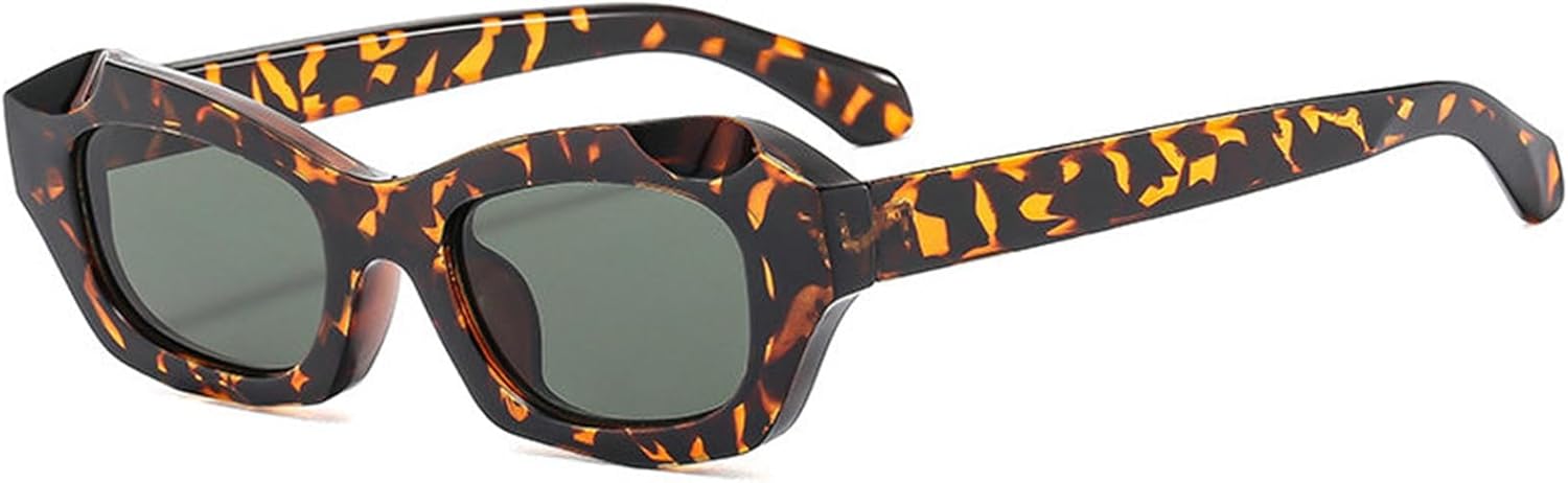 

Хелена Модные солнцезащитные очки неправильной формы «кошачий глаз» для женщин, защита от ультрафиолета UV400, ретро, ​​темно-зеленые, для мужчин, модные солнцезащитные очки с леопардовым принтом S68 helena, C4