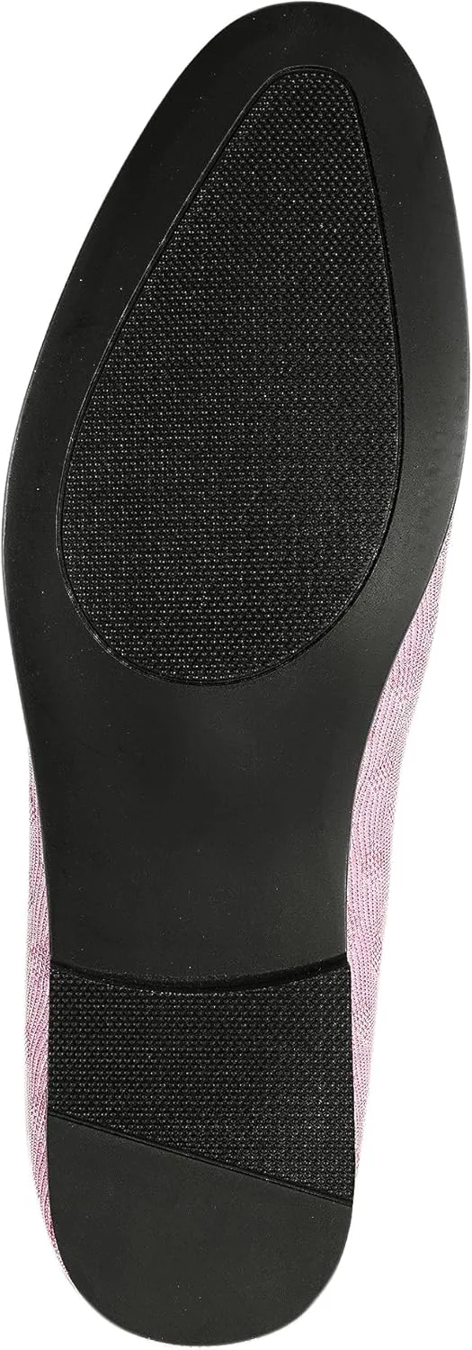 

Amali Aller, мужские повседневные туфли - лоферы для мужчин на мягкой подошве - мужские бархатные тапочки с металлической и вязаной пряжкой - мужские туфли под смокинг, розовый