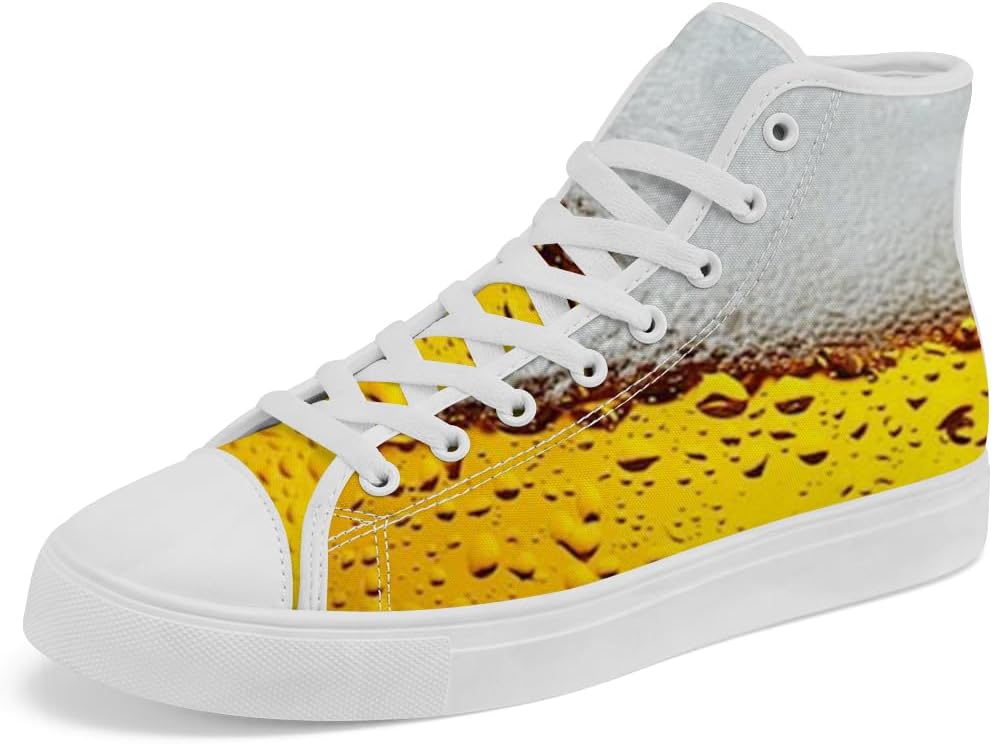 

Кеды Chebing Beer High Top на шнуровке, повседневная обувь на высоком ходу для мужчин и женщин, желтый