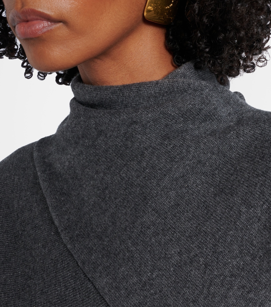 Водолазка из кашемира и хлопка Tom Ford, Dark Grey Melange — фото 4