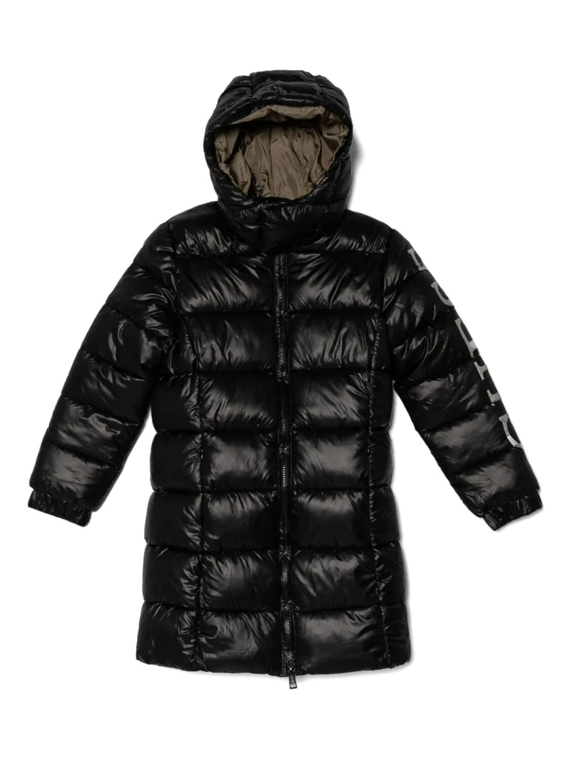 

Guess Kids детский логотип стеганое пальто, черный