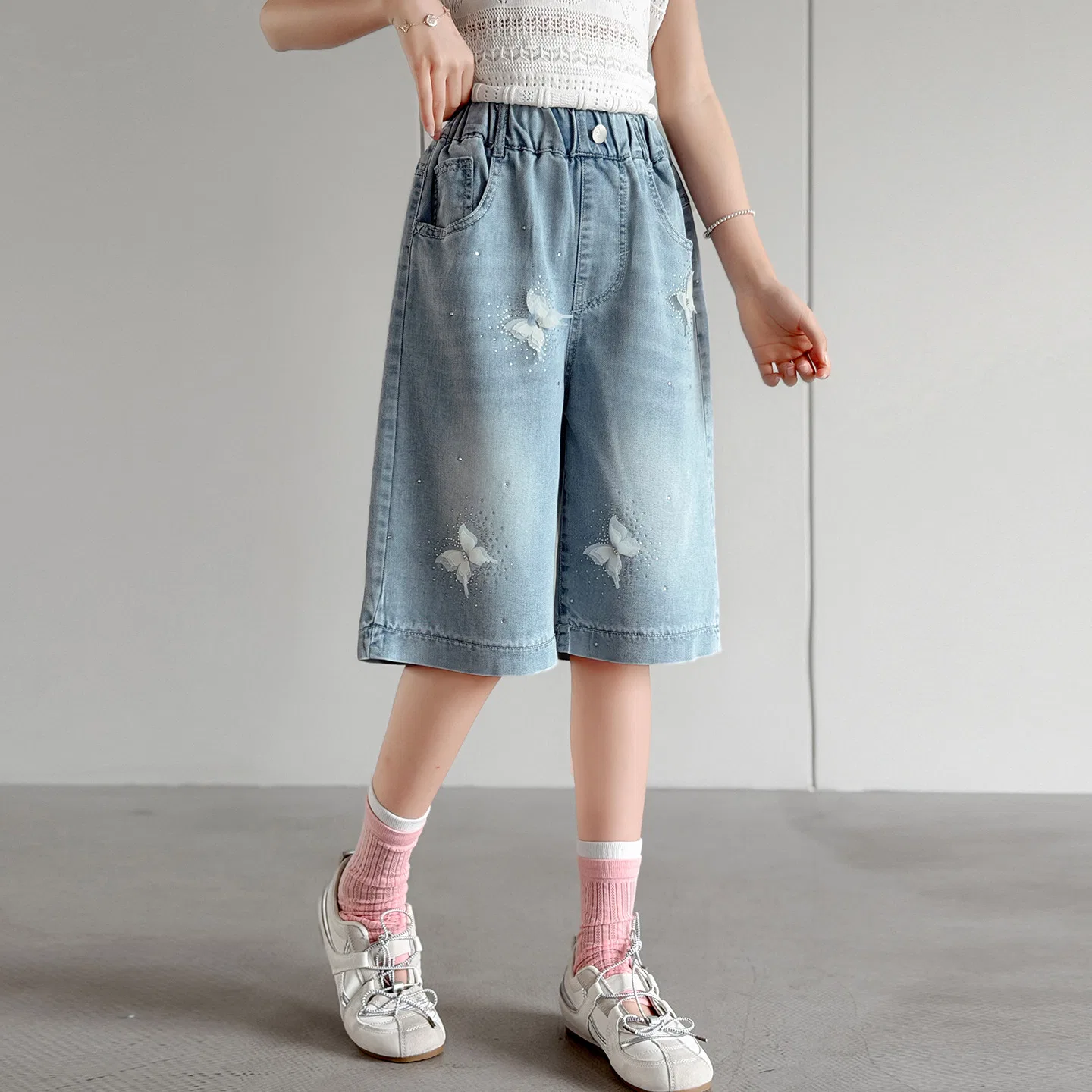 Джинсы средней длины Disney Denim Blue — фото 4