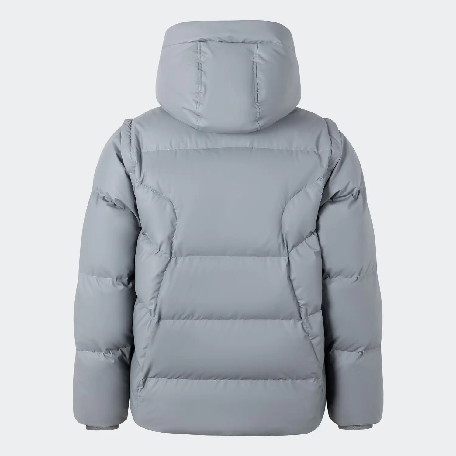 Adidas Originals Пуховик мужской ADC 2N1 DJ M светло-серый, Light Gray — фото 4