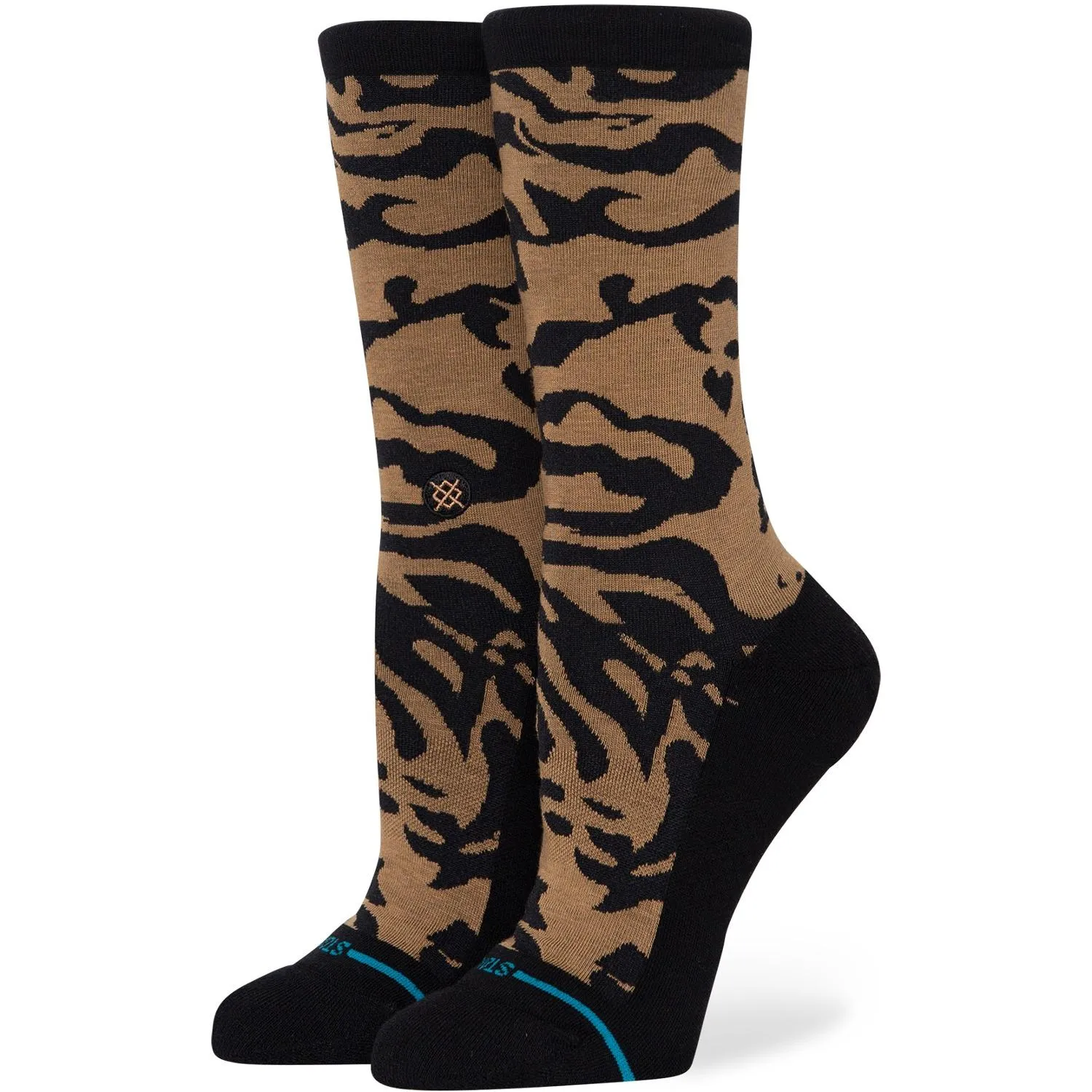 

Анималистичные гольфы Stance, Black/Brown