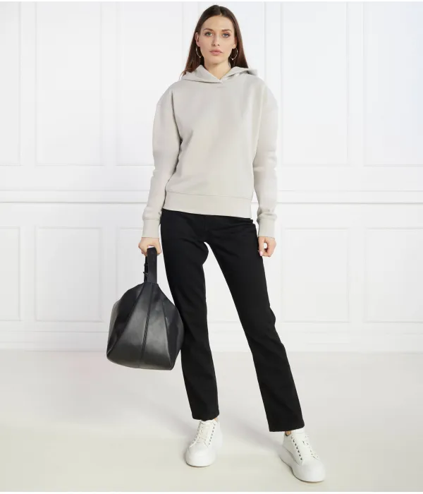 Толстовка с металлическим микрологотипом Regular fit Calvin Klein, серый — фото 2