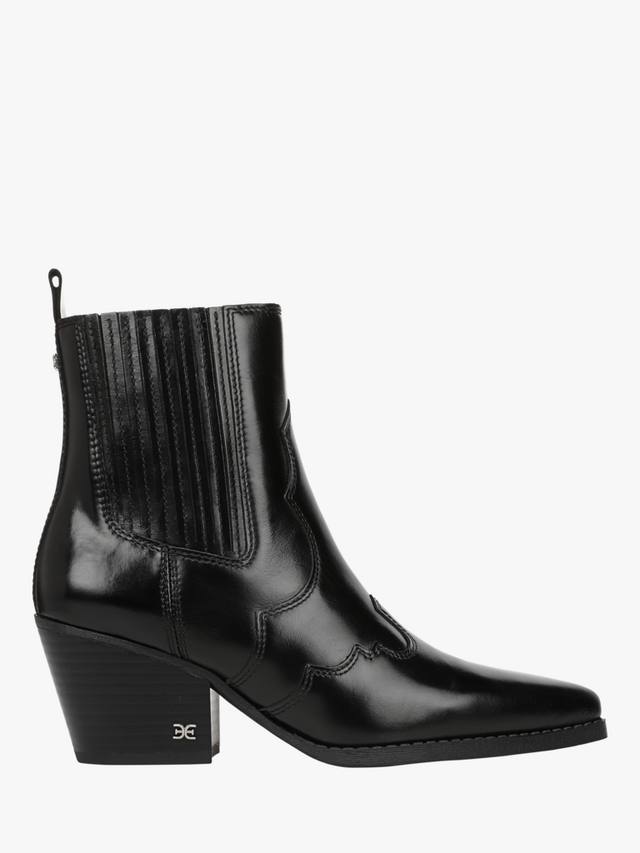 Кожаные ботинки West на щиколотку Sam Edelman, Black