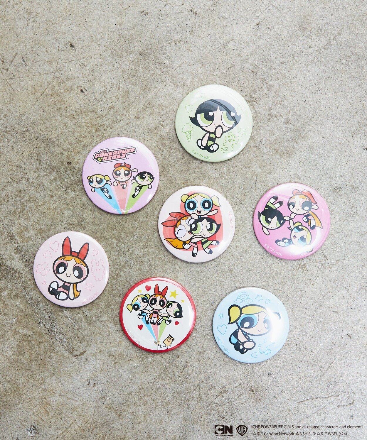 Flapper: зеркальце в виде значка Powerpuff Girls в жестяной банке Magine, A — фото 2
