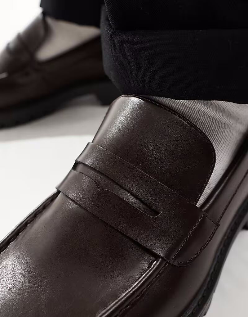 Лоферы Ravi из коричневого полиуретана Schuh — фото 4