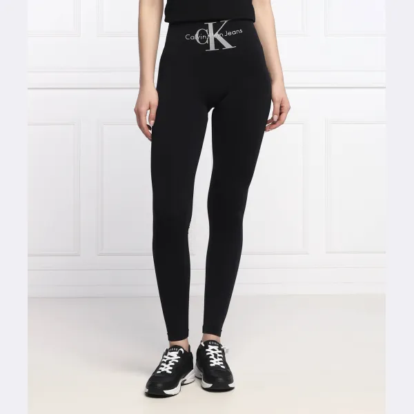 

Леггинсы облегающего кроя высокая талия Calvin Klein, черный