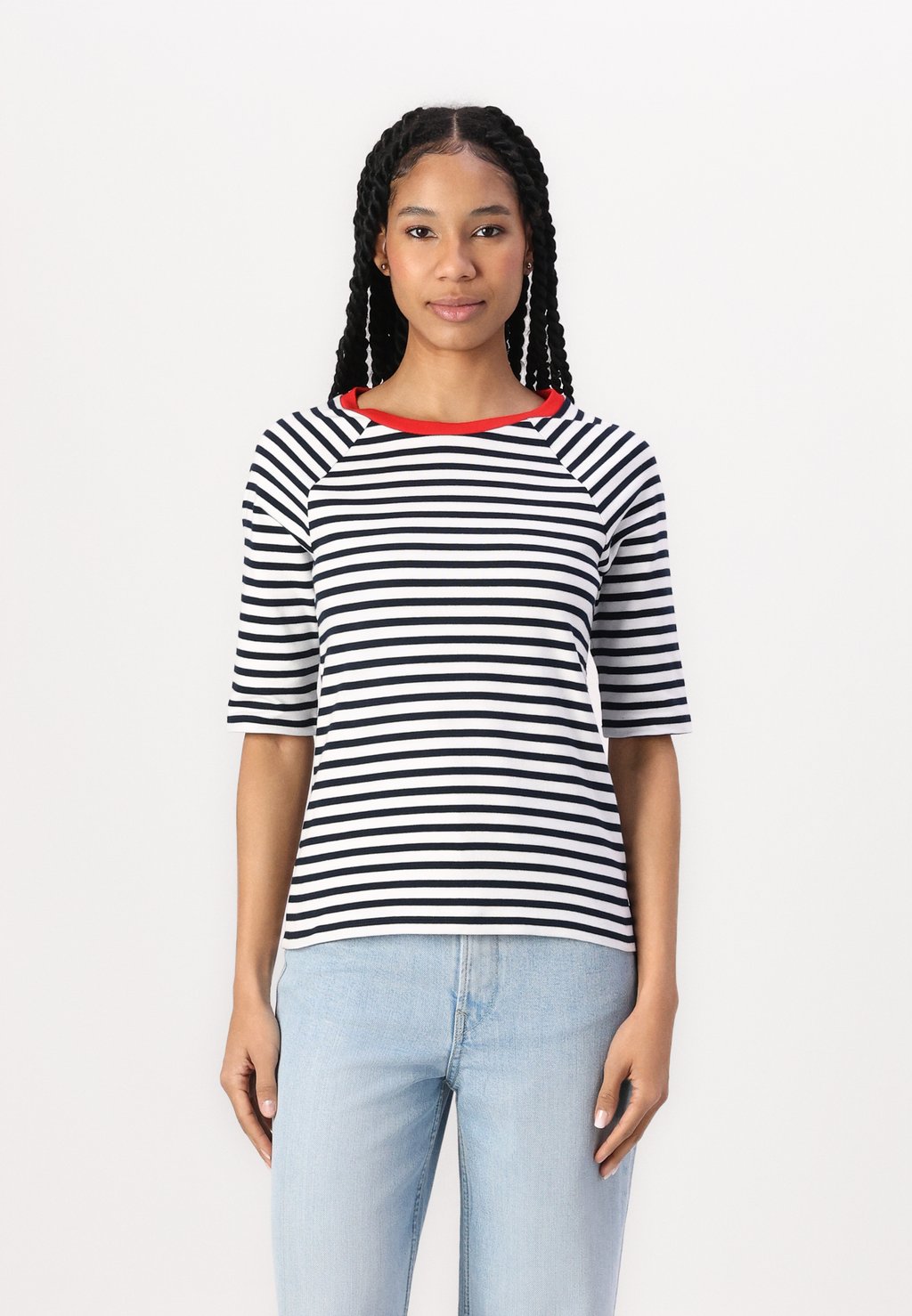 

Футболка с принтом STRIPED TOM TAILOR DENIM, белый