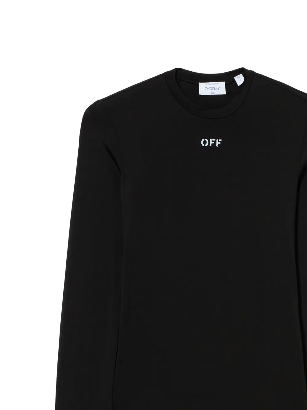 Лонгслив с круглым вырезом и принтом "Off stamp" Off-White, черный — фото 2
