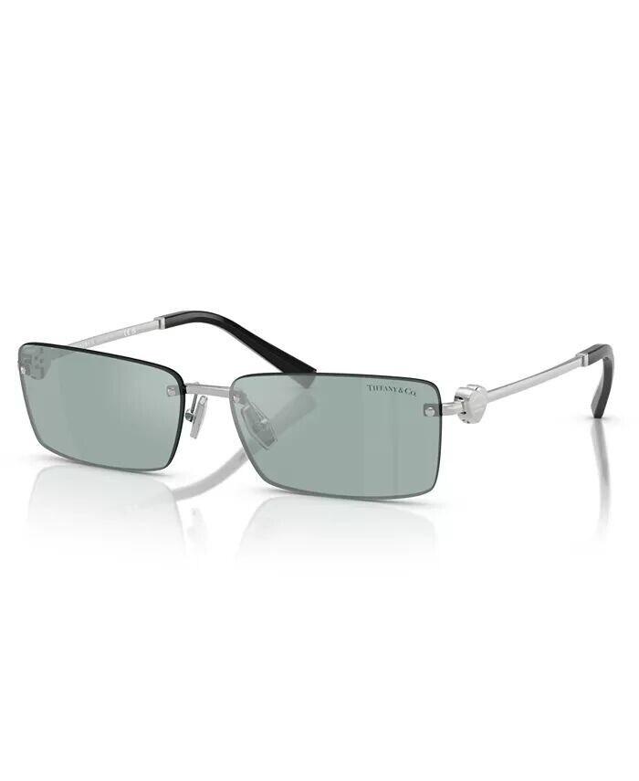 

Мужские и женские солнцезащитные очки TF3108B Tiffany & Co., серебро