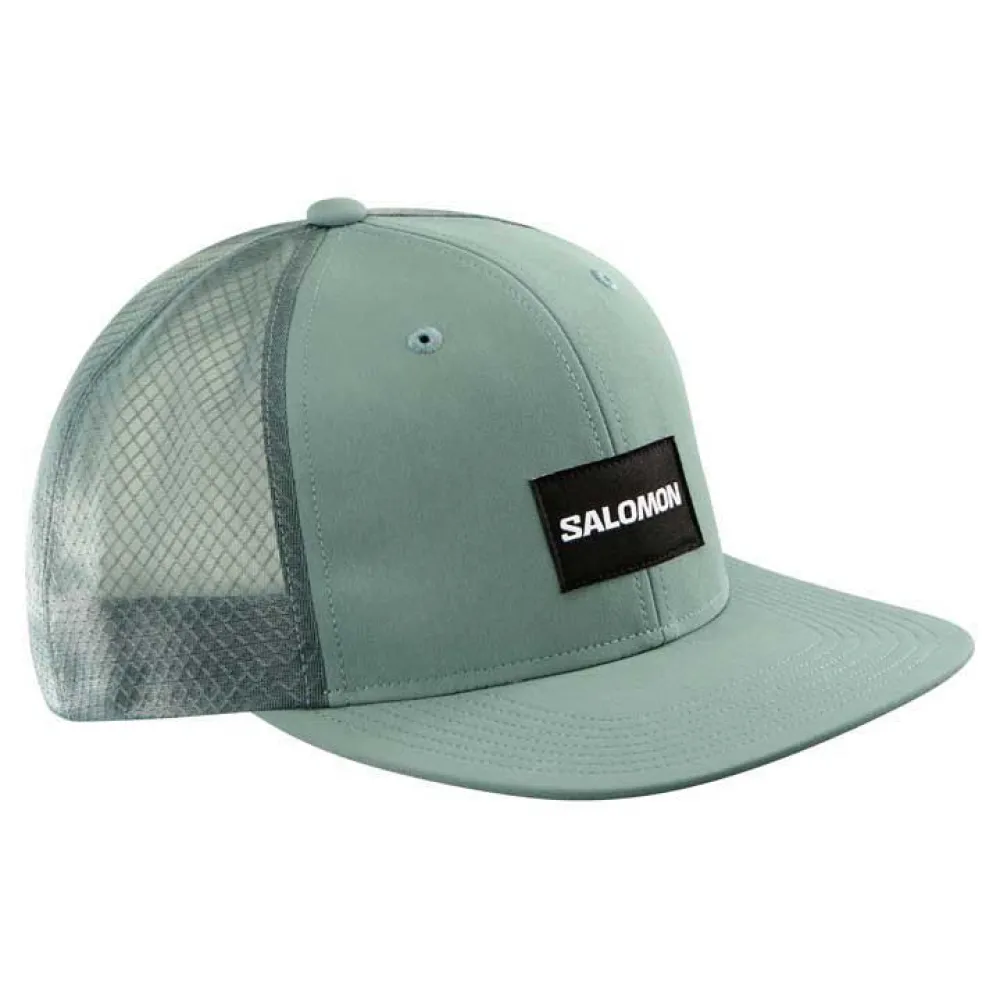 

Бейсболка Salomon Trucker Flat, зеленый