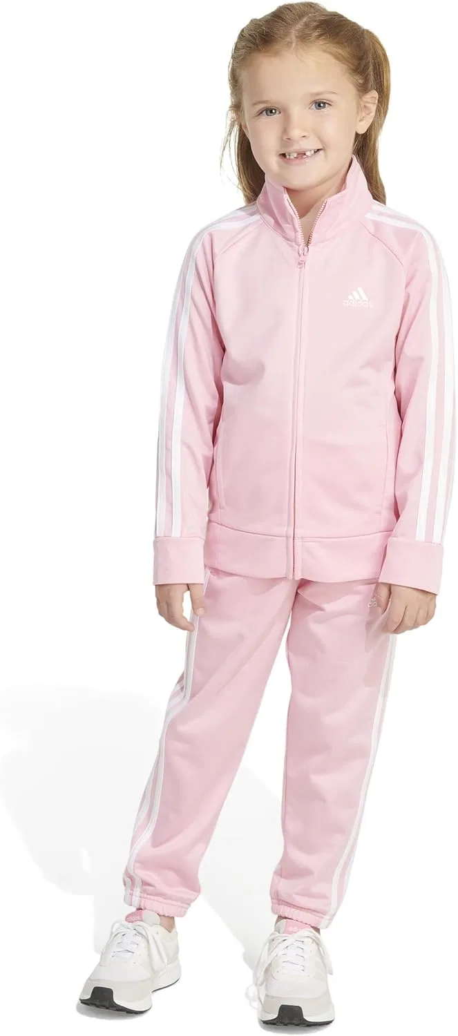 Детский спортивный костюм с курткой и брюками adidas, Light Pink — фото 3