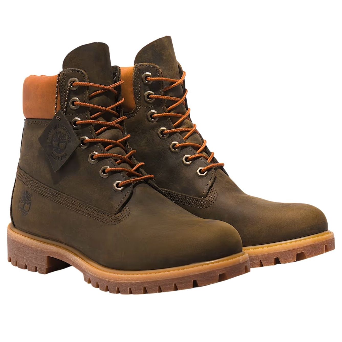 Водонепроницаемые ботинки Timberland 6 Inch Premium, цвет «оливково-коричневый» — фото 3