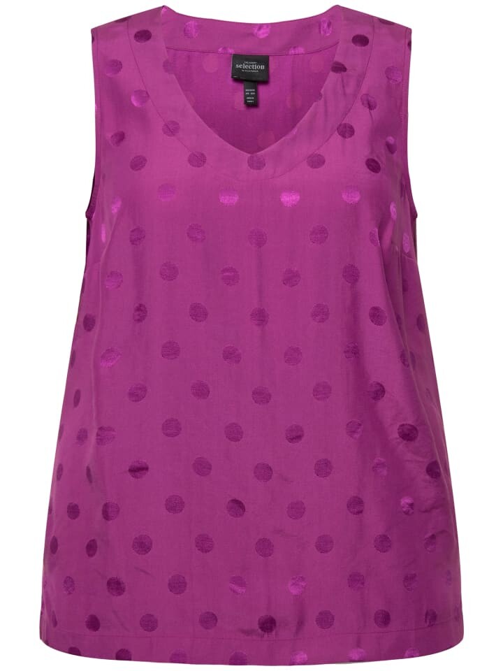 

Блуза Ulla Popken ntop, цвет magenta