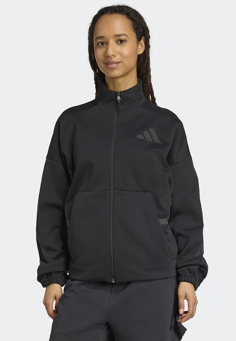 Толстовка спортивная, Z.N.E., adidas, черный