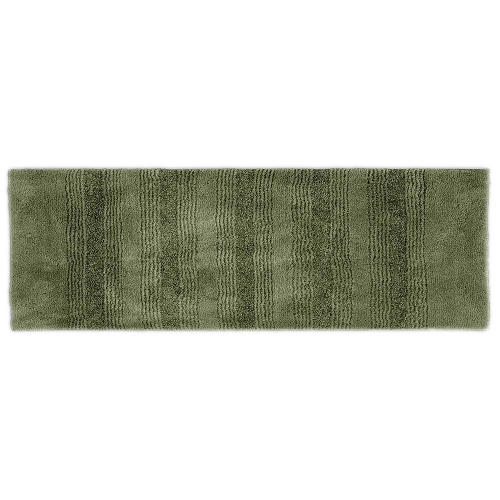 

Коврик Garland Enclave Ultra Soft в полоску, 22x60, дорожка Garland Rug, цвет Deep Fern