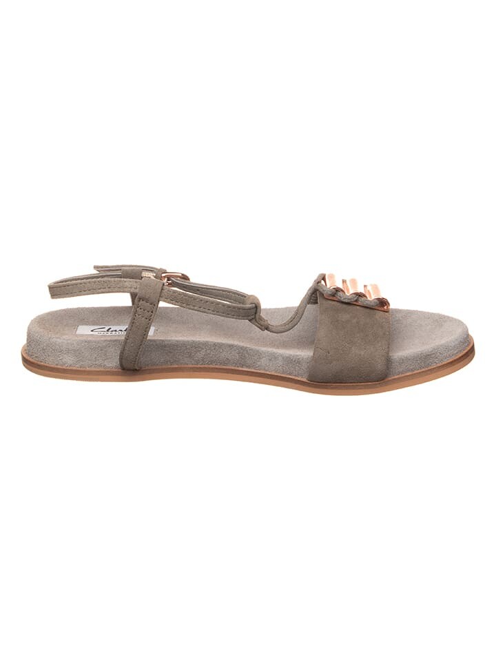 Классические босоножки Clarks Leder-Sandalen Agean Cool, серо-коричневый — фото 2