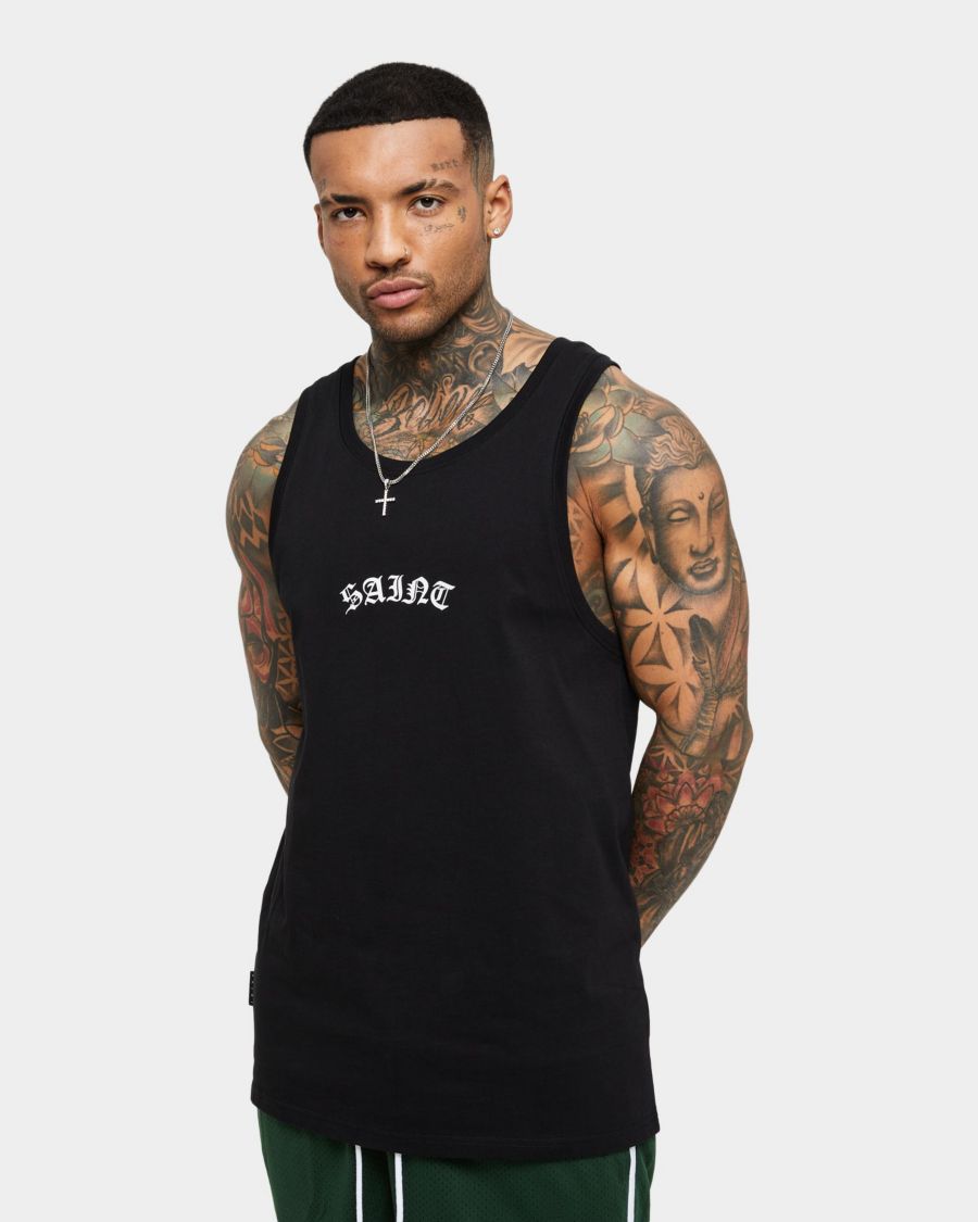 

Мужская майка-топ в стиле Дня мертвых SAINT MORTA, Black/white