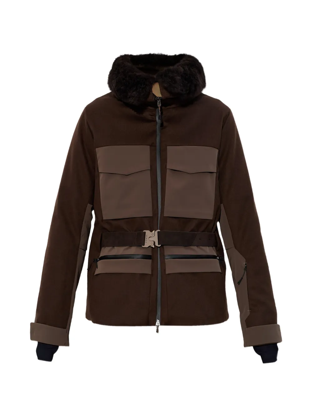 

Куртка с воротником и поясом Sease, коричневый
